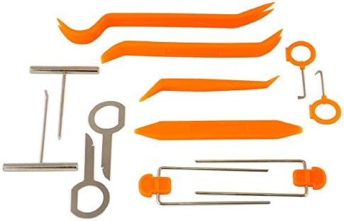 12 pcs Auto Pry Tools Kit Door Trim Panel Dash Stereo Radio Interior Light Removal