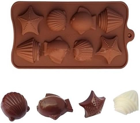 Soap Molds 8 - Shell Fish Silicone Ice Cube Chocolate Cake Cookie Cupcake Soap Molds Mould