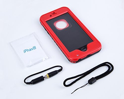iPhax ® Waterproof Shockproof Snowproof Dirtproof Durable full Sealed Protection Case Cover for iPhone 6 PLUS *LIFETIME WARRANTY* (Red)