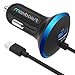 Quick Charge 2.0 Car Charger, Maxboost 30W USB Car Charger 2.4A with QC 2.0 MicroUSB Cable for Samsung Galaxy S9 S8 Plus/S7/S6/Edge/Note 5 8,HTC,LG G6 G5,Nexus 5X 6P, iPhone X 8 7 6 6S,iPad and More