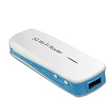Generic 150M 3G Travel Wireless WiFi Router AP Hotspot + 1800mAh Battery Mobile Charger Color White