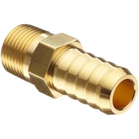 Parker 8-6 B2HF-B Brass Barbed Connector To Male Pipe 1/2" Hose Barb 3/8" Male NPT