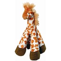 Patchwork Pet Long Legs Giraffe 8-Inch Squeak Toy for Dogs