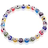 Swarovski Evil Eye Bracelet made from Multicolor Italian Moreno Glass