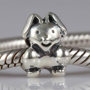 Bunny Rabbit Authentic 925 Sterling Silver Bead Fits Pandora Chamilia Biagi Troll Charms Europen Style Bracelets