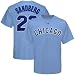 Chicago Cubs Ryne Sandberg Coastal Blue Name and Number T-ShirtXX-Large