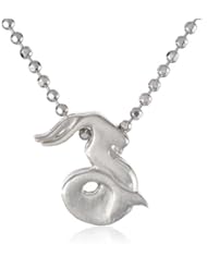 Alex Woo "Little Signs" Sterling Silver Sea Goat (Capricorn) Pendant Necklace, 16"