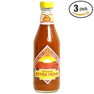 ABC Indonesian Extra Hot Chili Sauce - Sambal Extra Pedas, 11.5-Ounce Bottle (Pack of 3)