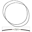 Leather Cord Necklaces Brown 16" 2Pcs