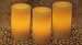 Set of 3 Flameless Scented Wax Candles (Vanilla) - 6 by 3 with Built in Timer