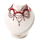 Victorian Style Hot Red Beaded Choker Reviews 41a1%2BJhftPL. SL160 Victorian Style Hot Red Beaded Choker Reviews