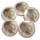 Pack of 5 Obama Buttons