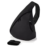 Outdoor Living : Bagbase Single strap / monostrap rucksack, Black
