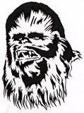 Star Wars CHEWBACCA Logo Car Window Rub On Decal Sticker