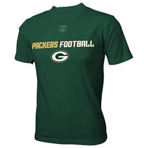 NFL Green Bay Packers 8-20 Boys Line of Football S/S Tee (Hunter, Medium)