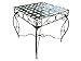Iron Side Table - Lattice (Black Pewter) (22