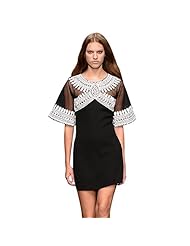 Sexy A-line Short Floral Print Mermaid Sheer Mesh Applique Evening Dress 