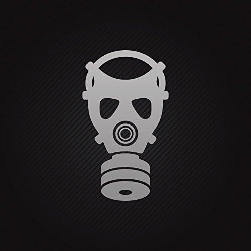 Hobby Stickers Gas Mask Specialty Permanent Lasting Teen room Weathe Gray (14 X 7.99 In)