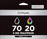Lexmark Twin-Pack #70 Black and #20 Color Print Cartridges (15M2328)