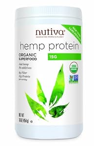 Nutiva Organic Hemp Protein 15 g, 16-Ounce Container
