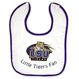 LSU Tigers Button Baby Bib
