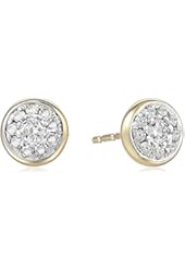 10k Yellow Gold Diamond Stud Earrings (1/4 cttw, I-J Color, I2-I3 Clarity)