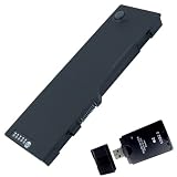 6 Cell Replacement Dell inspiron 6000 9200 9300 9400 E1505n E1705 XPS M170 XPS M1710 XPS Gen 2 Precision M90 series laptop Battery W/ A USB2.0 ALL in one Card Reader (Equivalent Battery)