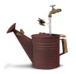 Deluxe New Rust Watering Can Fountain