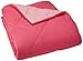 Amazon Basics Reversible Lightweight Microfiber Comforter Blanket, King, Pink/Blush