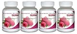 Raspberry Ketone Burn (4 bouteilles) hautement concentré Framboise cétones Supplément Fat Burning Les mieux notées naturel Perte de poids formule