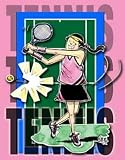 Girl's Tennis Express Greeting Card Clear Top Box (Set of 8)