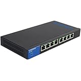 Linksys 8-Port Business Desktop Gigabit PoE+ Switch (LGS108P)