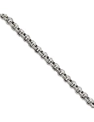 Sterling Silver Antiqued Bracelet - 8.5 Inch