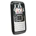 Clip-on Case for LG enV VX 9900, Black w/ Silver Flame
