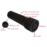 New Mini Gadgets DVR Surveillance LED Flashlight Records Audio And Color Video Light Weight Portable
