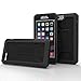 iPhone 6 PLUS 6S PLUS Case with Built-in Screen Protector [Outdoor Series] (Encased® Lifetime Warranty) **New 2016 Release** (Jet Black)