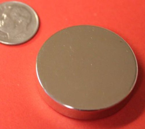 Applied Magnets® 2 Piece 1.25" x 1/4" Grade N42 Neodymium Disc Magnets