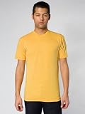 American Apparel Men's Poly-Cotton Short Sleeve Crew Neck Medium-Heather Gold