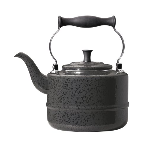 => Paula Deen Enamel on Steel 2Quart Traditional Teakettle, Charcoal