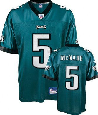 Donovan McNabb Jersey: Reebok Green Replica #5 Philadelphia Eagles Jersey Size 54
