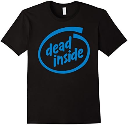 Tulip Tree Tees: Dead Inside T-shirt - Male Medium - Black