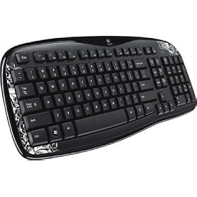 Logitech K250 Wireless Keyboard - Dark Fleur