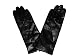 Fownes Women's Cashmere Lined Black Lambskin Leather Gloves 7.5/L