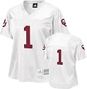 Oklahoma Sooners Women's adidas #1 White Fashion Football Jersey