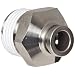 SMC KQG2 Series Stainless Steel 316 Push-to-Connect Tube Fitting, Connector with Sealant, 1/4" Tube OD x 1/8" NPT Male