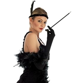 Roaring 20s Girl (Black) - Flapper - Adult Fancy Dress Costume