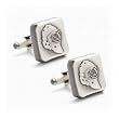 Hockey Mask Brushed Pewter Cufflinks Hockey Mask Brushed Pewter Cufflinks