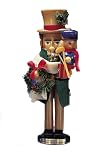 Kurt Adler Steinbach 17-Inch German Nutcracker Christmas Carol Series, Bob Cratchit with Tim