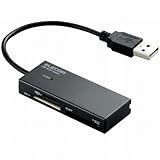 ELECOM 40+2fBAΉ[_C^ / SD+MSΉ / ubN MR-K001BK