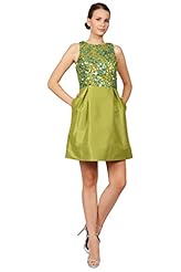 Faille/Polyester Cocktail Sequined  Dress